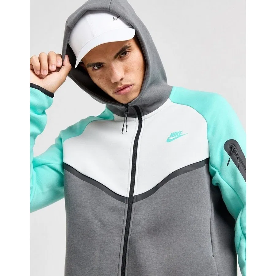 Мужской свитшот-худи с капюшоном Tech Fleece FZ Windrunner Hoodie Nike, Антрацитовый — фото 2