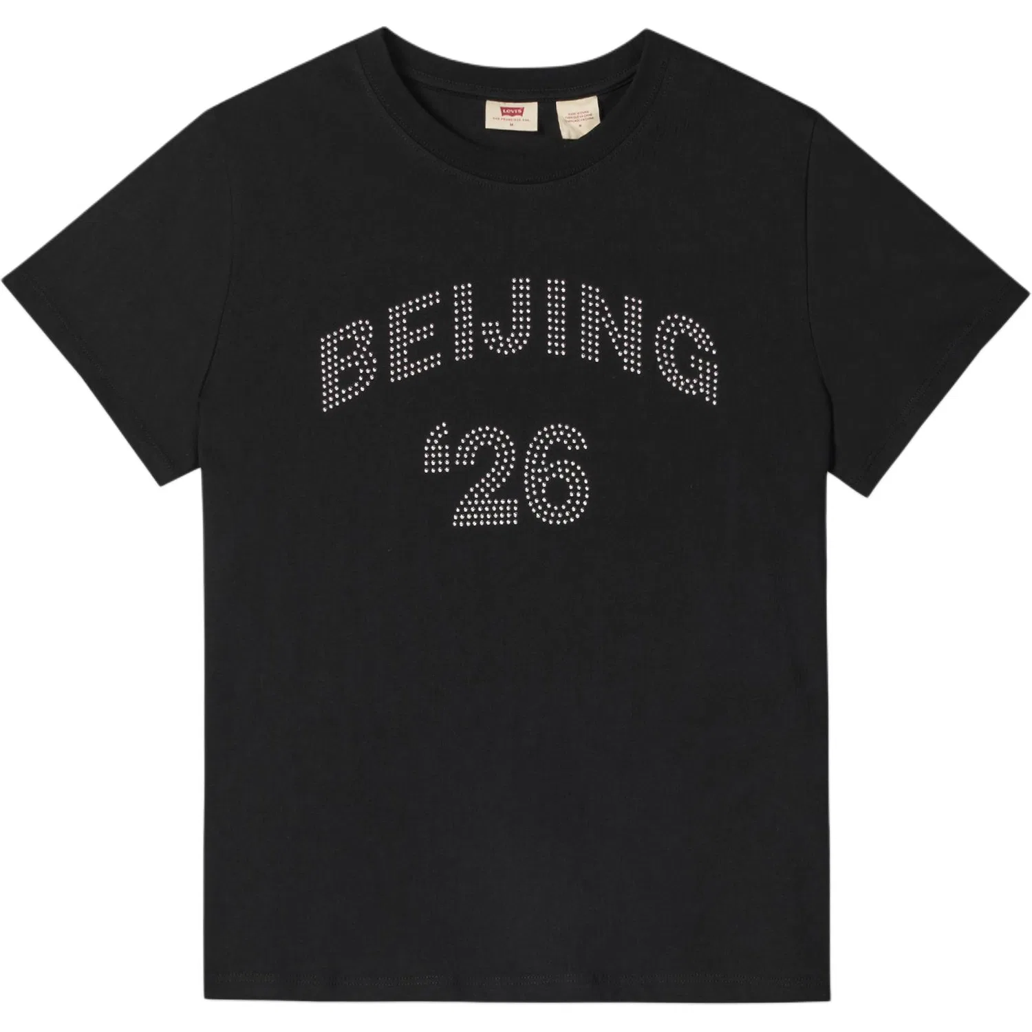 Женская футболка с круглым вырезом Beijing Levis, Black