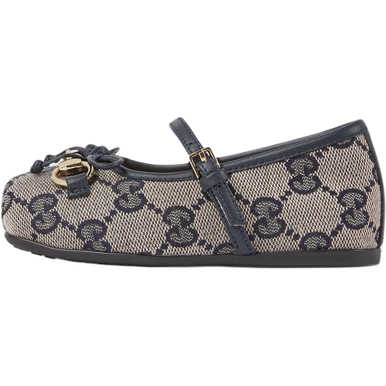 Кроссовки детские Gucci Horsebit Low Top, Beige Blue