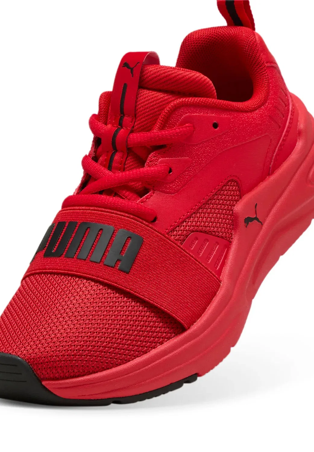 Детские кроссовки с шнуровкой SOFTRIDE Wired 2 JR Puma, Red Black — фото 4