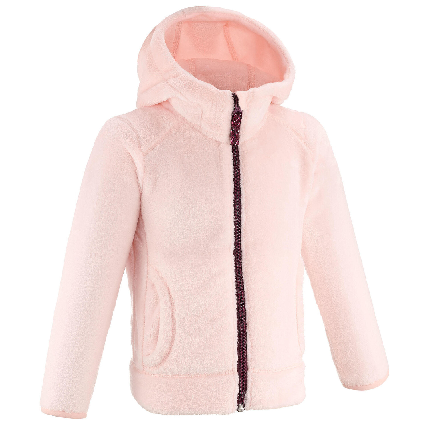 

Толстовка Quechua MH500 для походов флисовая для детей 2-6 лет, розовый