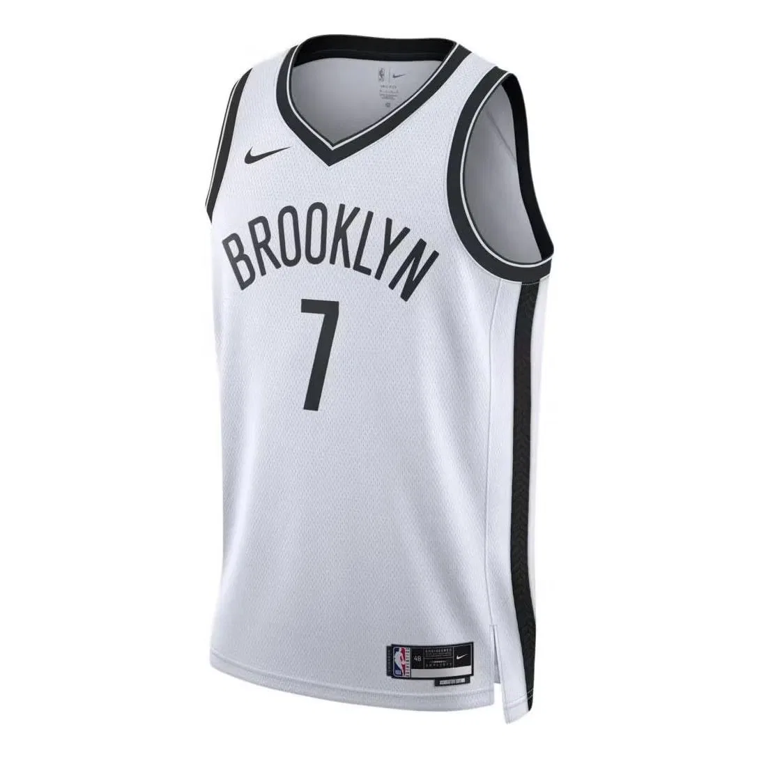 Джерси баскетбольное с принтом Brooklyn Nets Association Edition Nike, белый