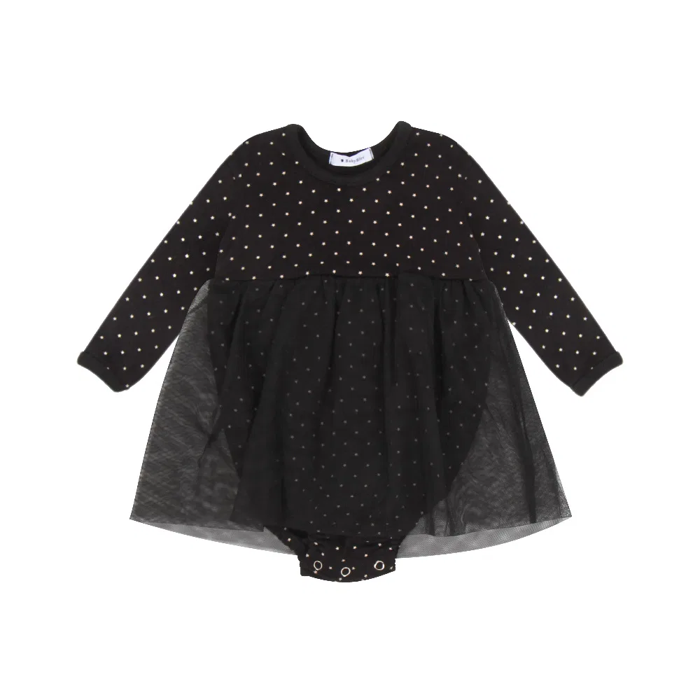 Детский боди-комбинезон хлопковый Shavier BABYBLEE, Black