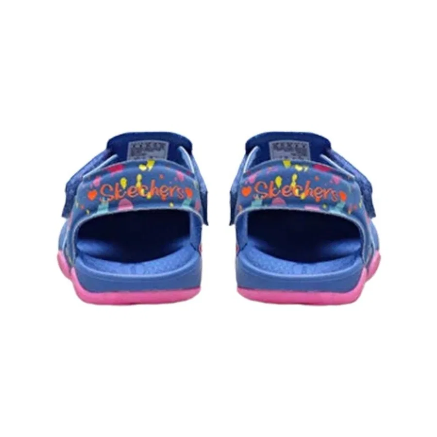 Сандалии спортивные с принтом SIDE WAVE-LIL PRINTER Skechers, Синий — фото 3