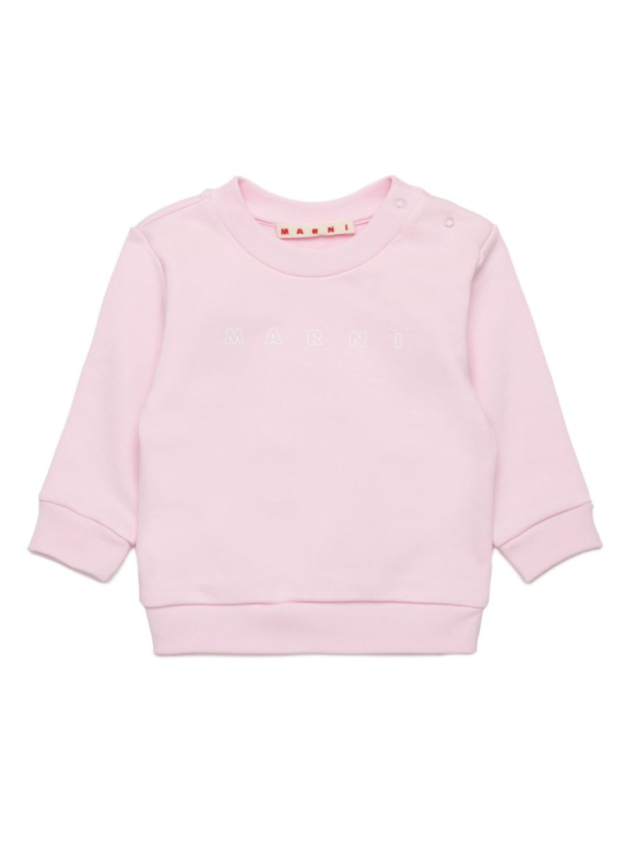 

Marni Kids толстовка с логотипом, розовый
