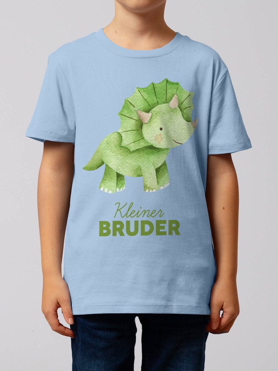Рубашка watabout.kids Dinosaurier 01 Kleiner Bruder, светло-голубой — фото 3