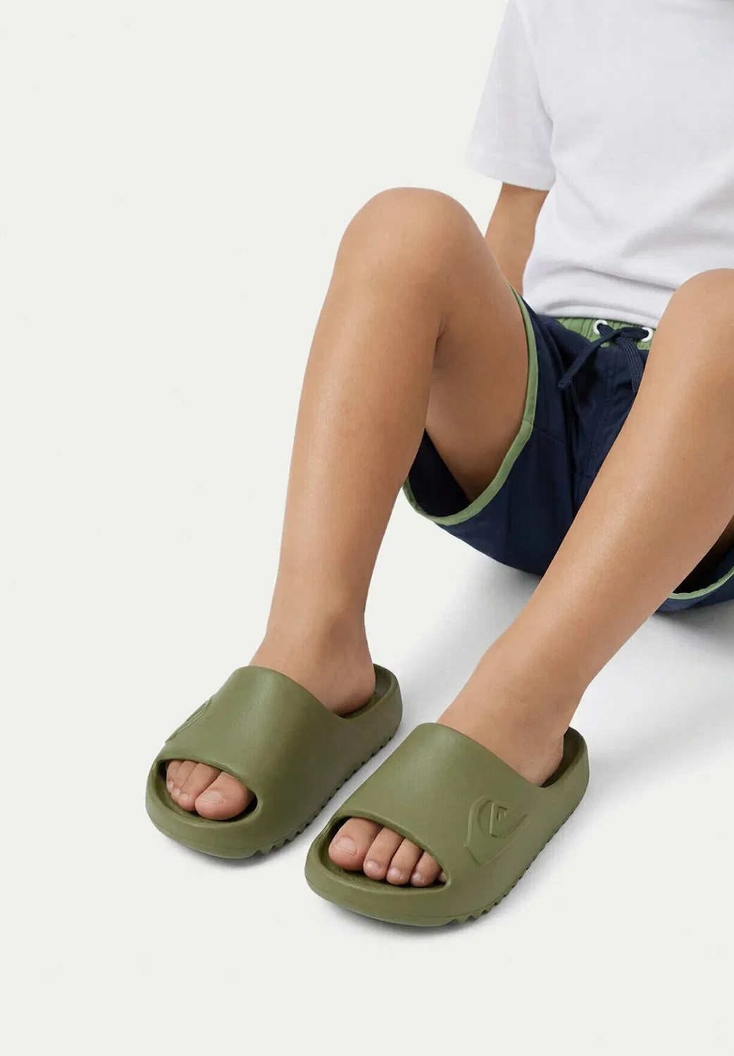 Шлепанцы для мальчика 5906751931370 - горки для бассейна Quiksilver, Green