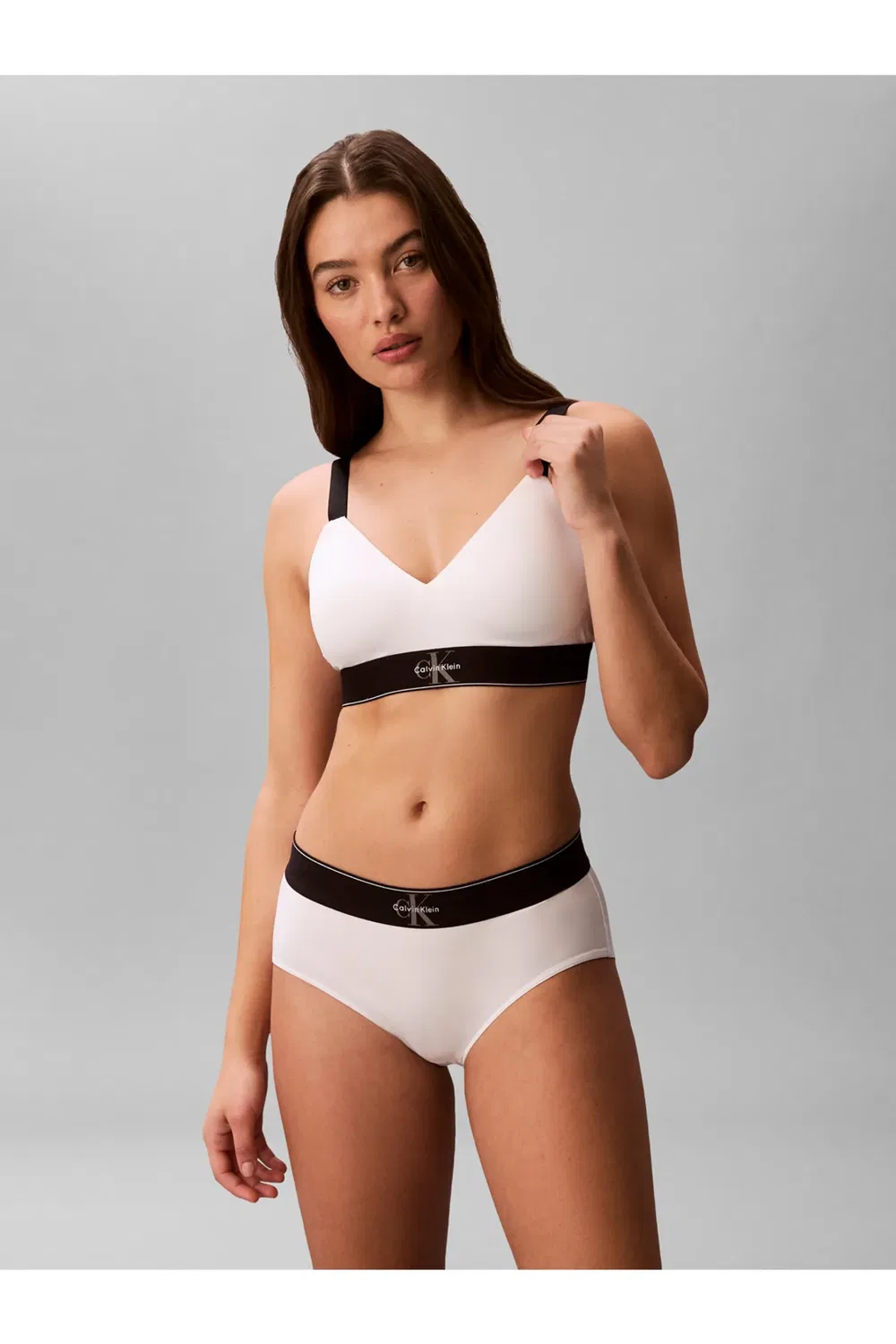 Женский бюстгальтер без поролона Calvin Klein, White — фото 3
