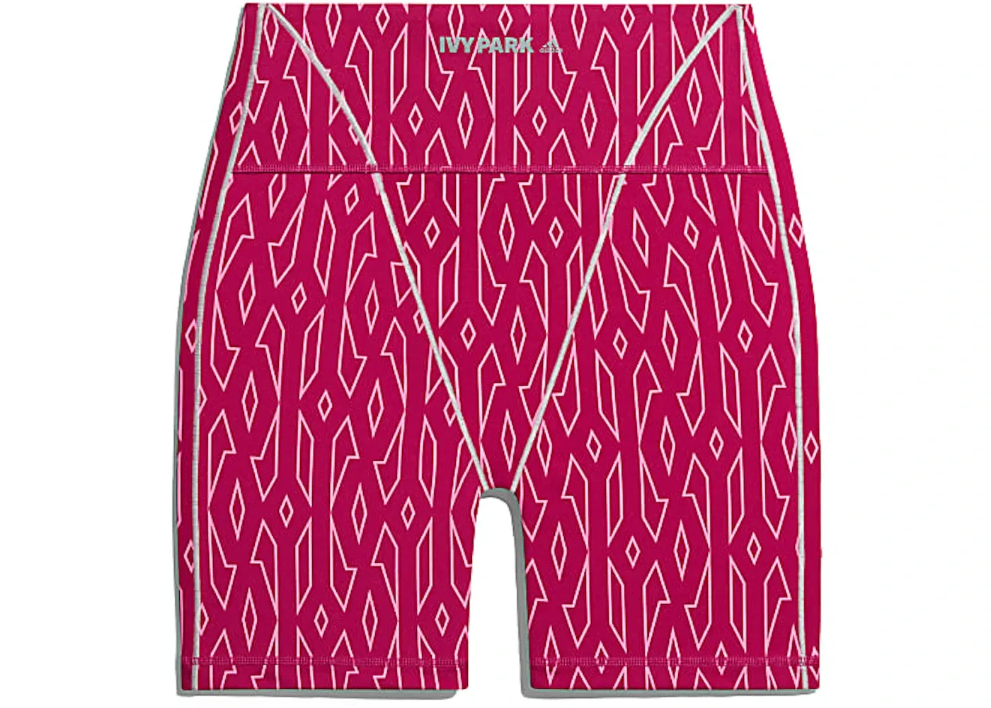 Женские леггинсы с монограммой Adidas Ivy Park Monogram Short Tights, Bold Pink — фото 2