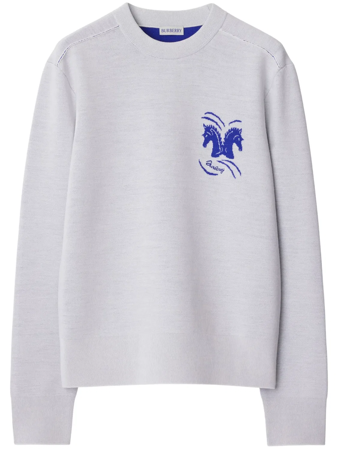 Burberry Джемпер Mirrored Horse серый