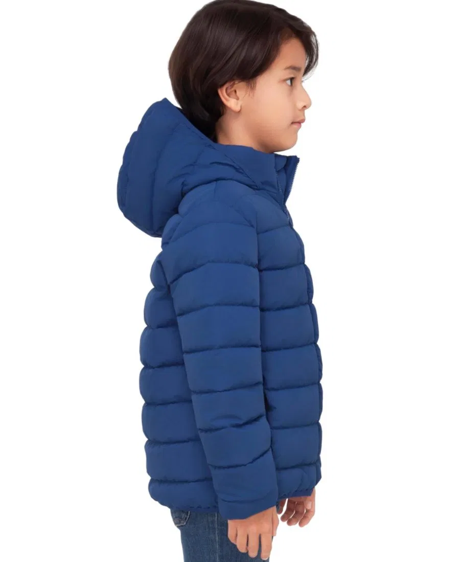 Куртка-пуховик с капюшоном Hudson Lightweight Hooded Puffer Jacket Rokka&Rolla, Blue — фото 2