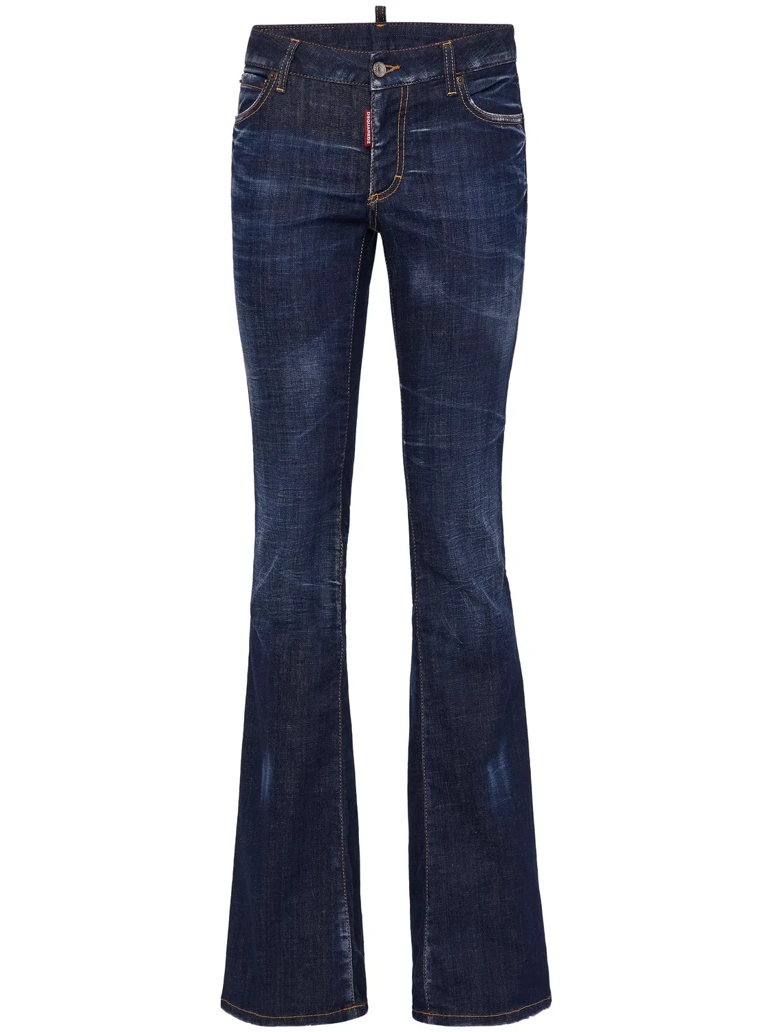 Джинсы с расклешенным низом DSQUARED2, синий