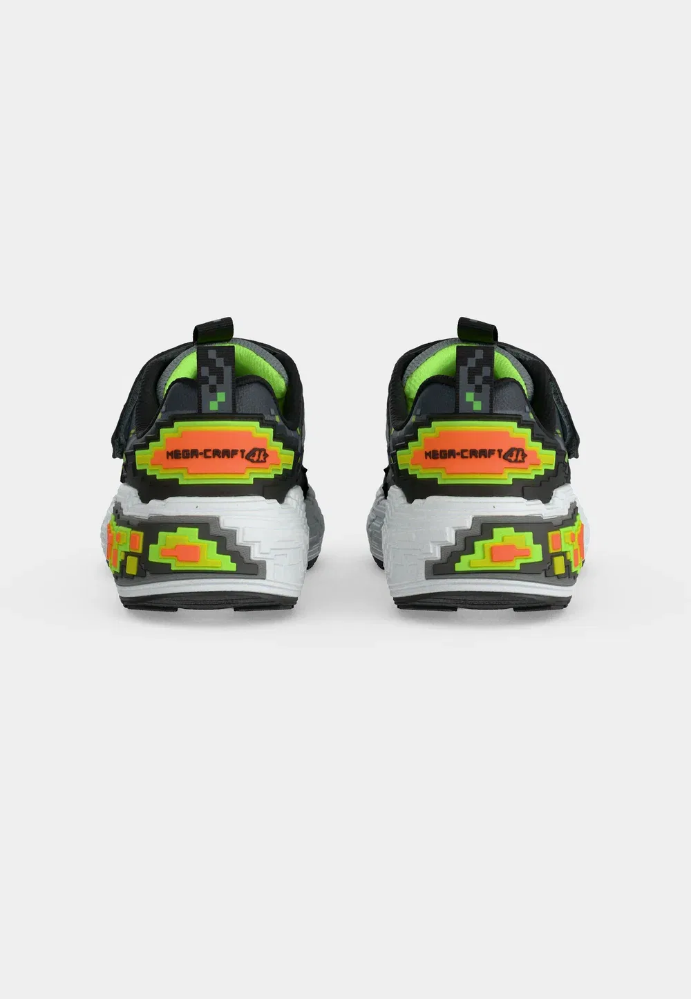 Кроссовки Mega Craft 4K Skechers, Charcoal/Black/Lime/Orange — фото 4