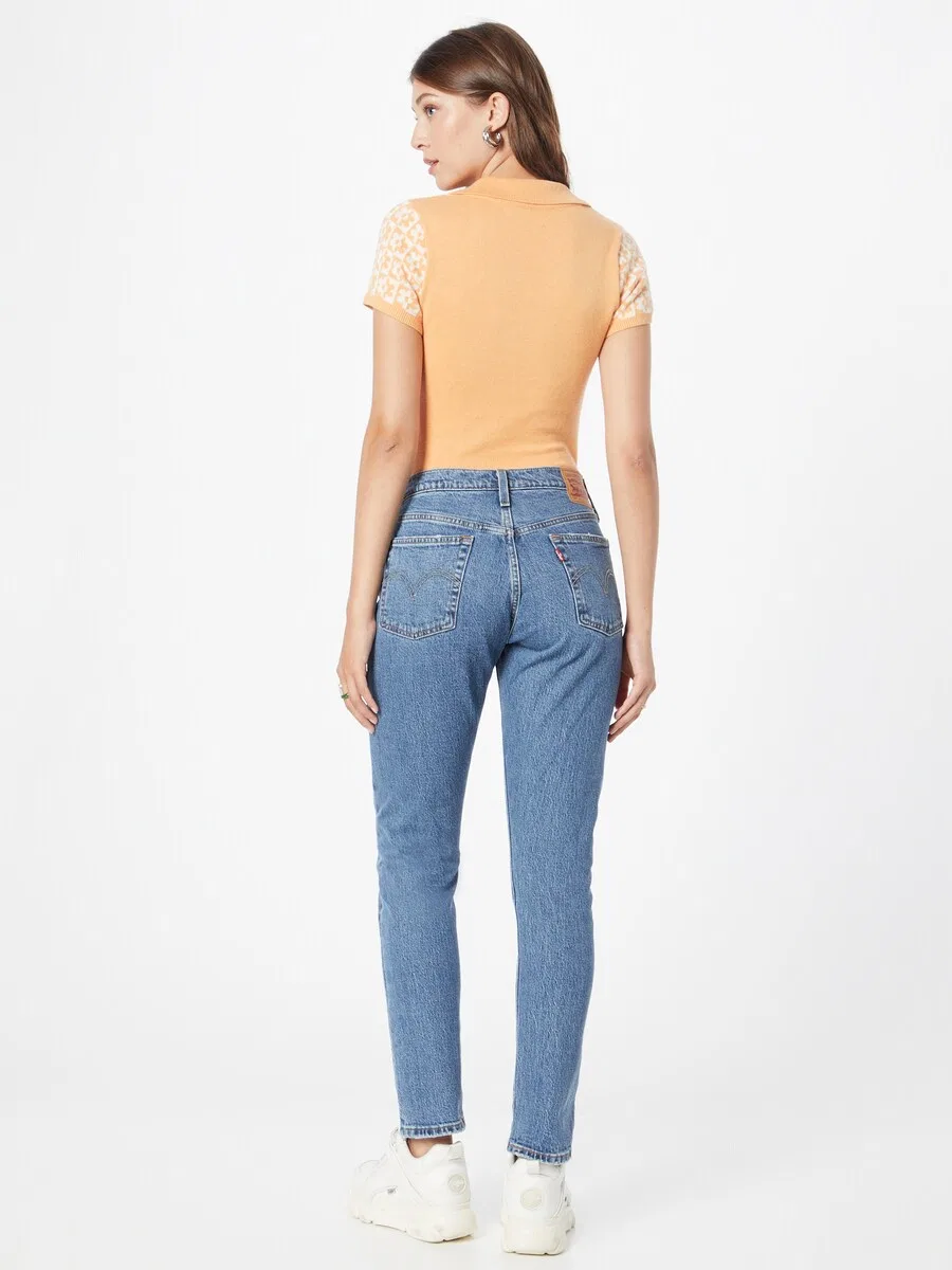 Джинсы LEVI'S Slim fit '501 Skinny' синего цвета — фото 4