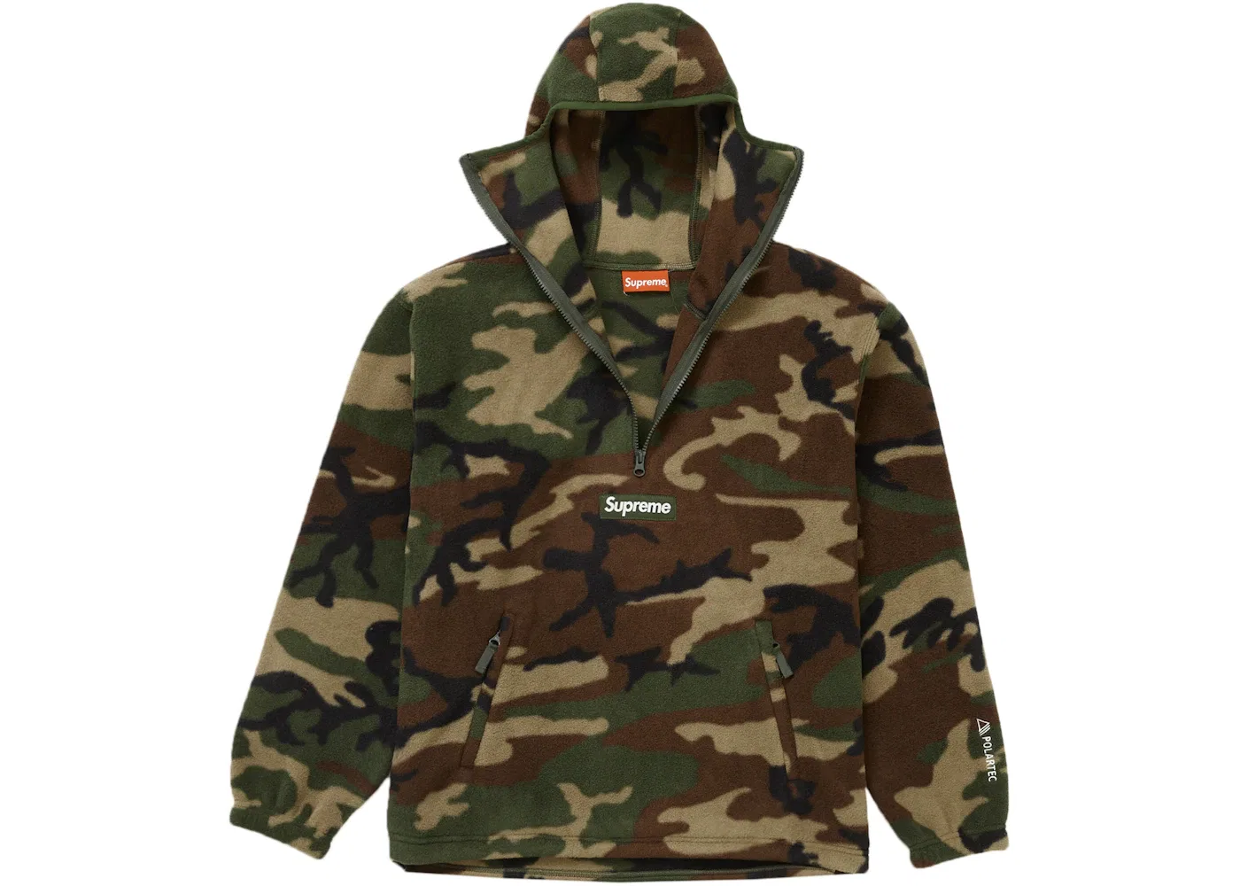 Мужской свитер-полузамок с флисовой маской Supreme Pullover, Woodland Camo — фото 2