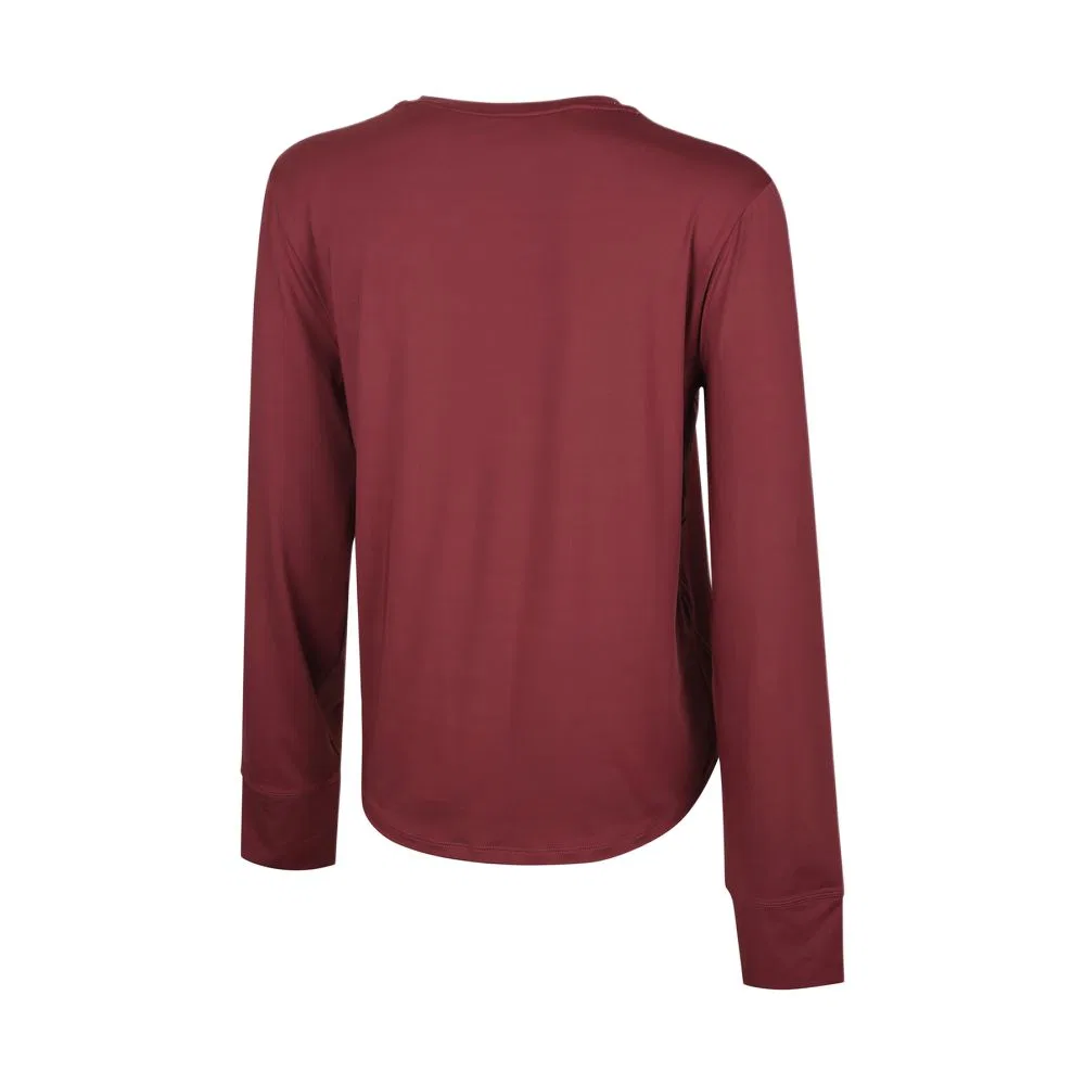 Женская футболка с быстросохнущей тканью Burgundy Nike, Burgundy — фото 3