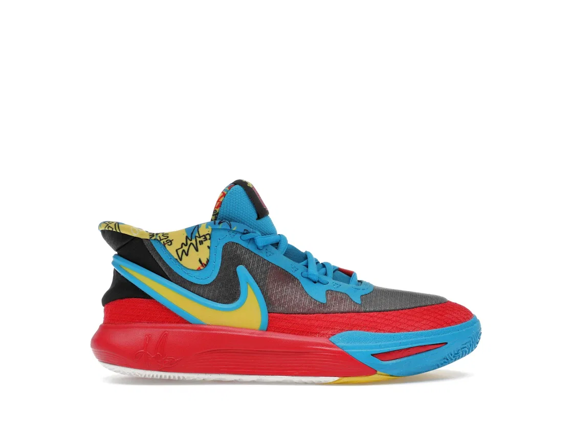 Детские кроссовки для баскетбола Nike Kyrie 8 GO SE, Black/Blue/Tour Yellow