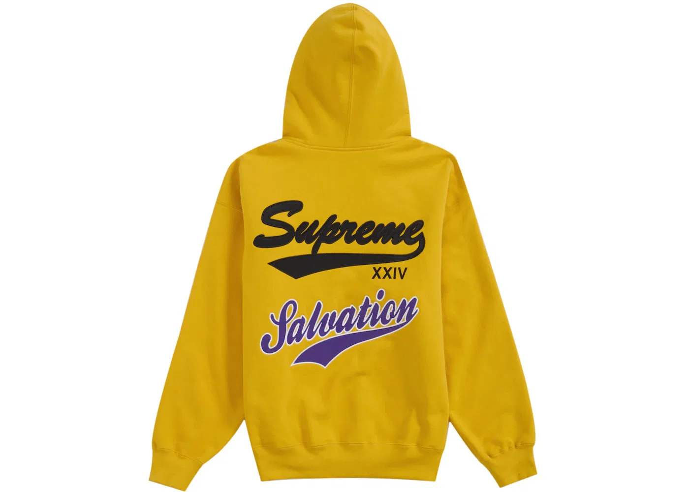 Мужская худи на молнии с капюшоном Supreme Salvation Zip Up Hooded Sweatshirt, Gold — фото 2