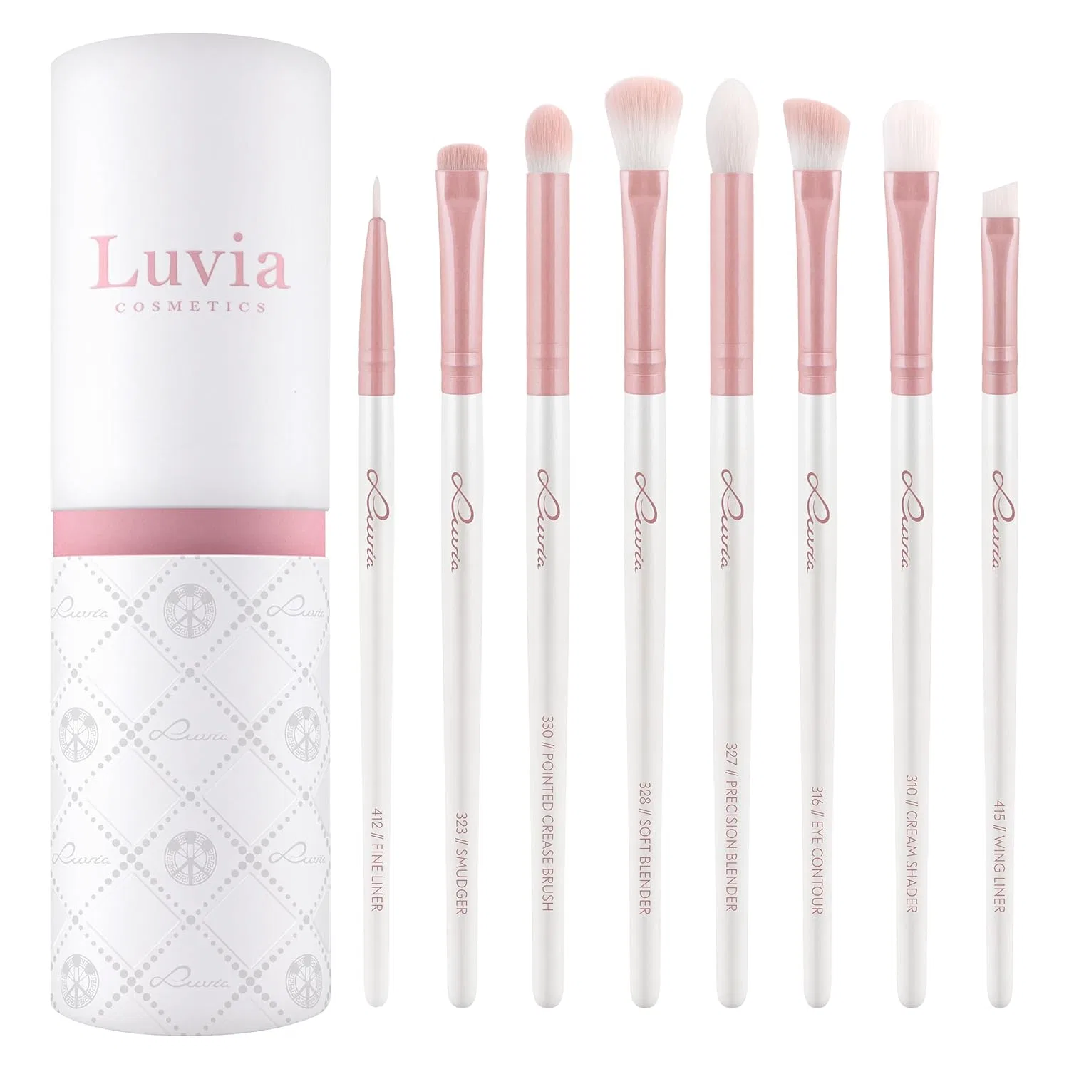 Набор кистей для глаз, 8 шт, Luvia Cosmetics