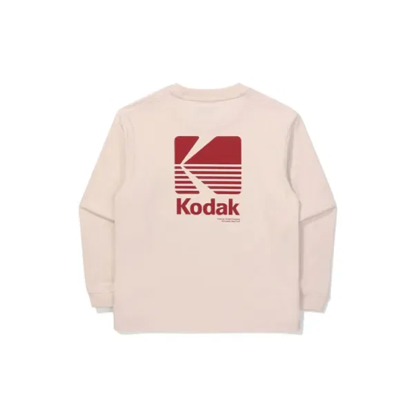 Футболка с длинным рукавом с логотипом, Kodak Kids, слоновая кость — фото 3