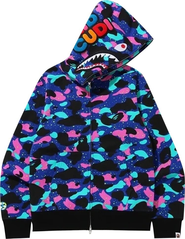 

Худи BAPE x Kid Cudi Shark Full Zip Hoodie 'Navy', разноцветный, Синий, Худи BAPE x Kid Cudi Shark Full Zip Hoodie 'Navy', разноцветный