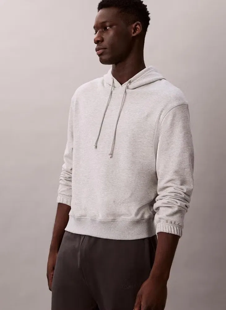 Худи домашнее с капюшоном Calvin Klein, серый