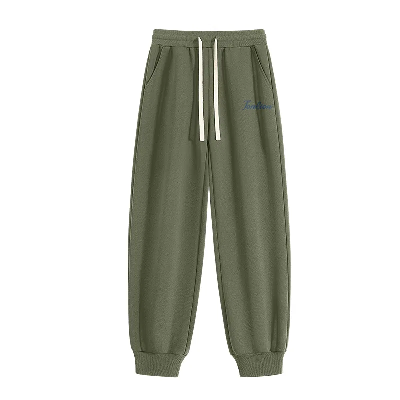 Детские спортивные штаны с манжетами Tonlion, Цвет: gray-green