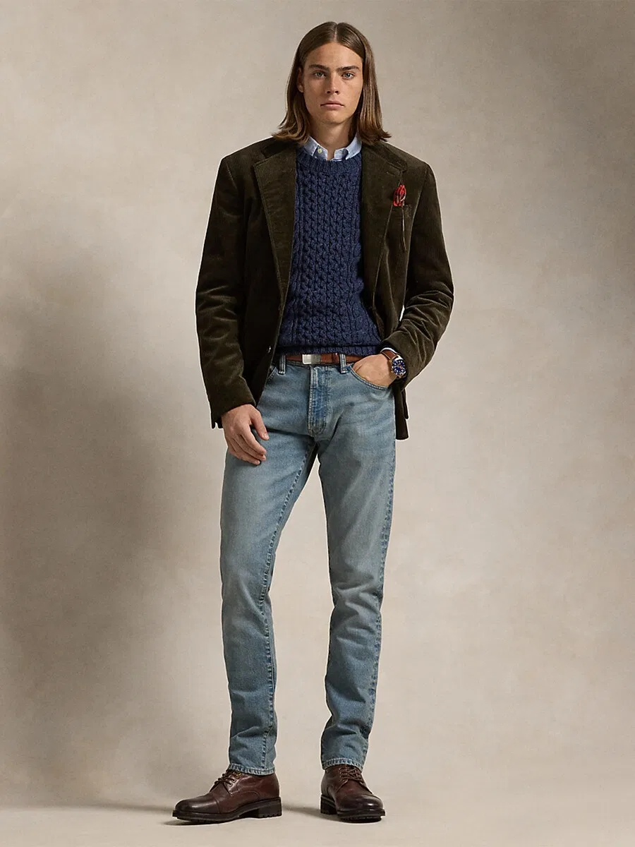 Джинсы Polo Ralph Lauren Slim fit 'Sullivan' из синей джинсовой ткани — фото 4