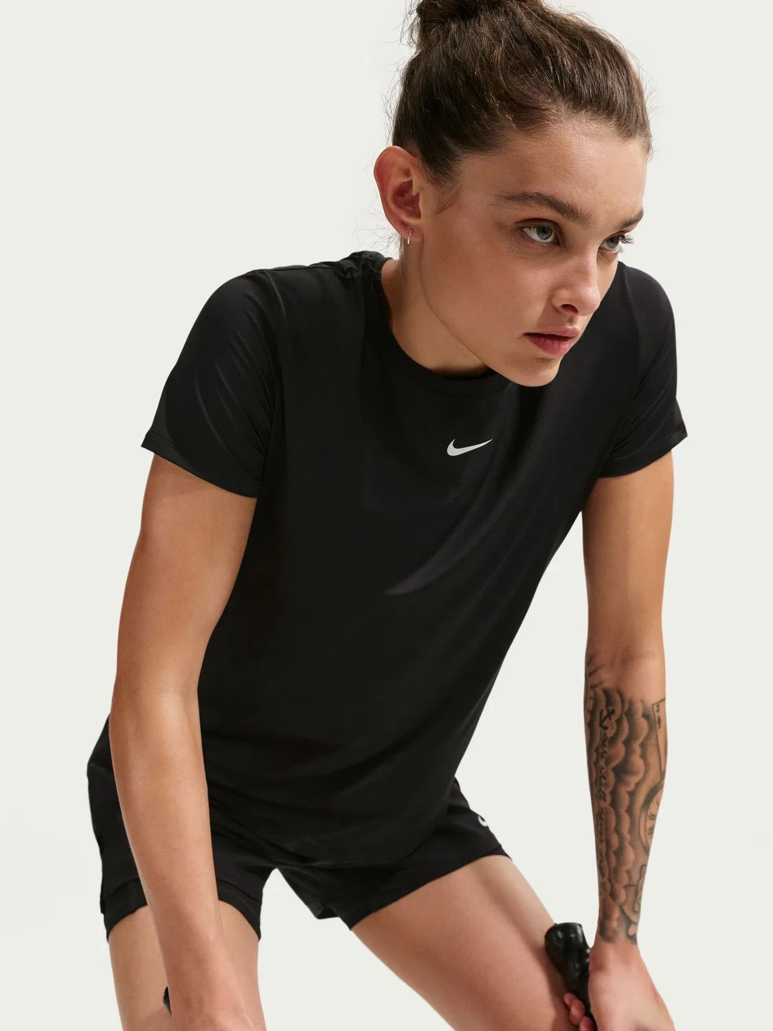 Футболка Dri-FIT, классическая Nike, черный — фото 4