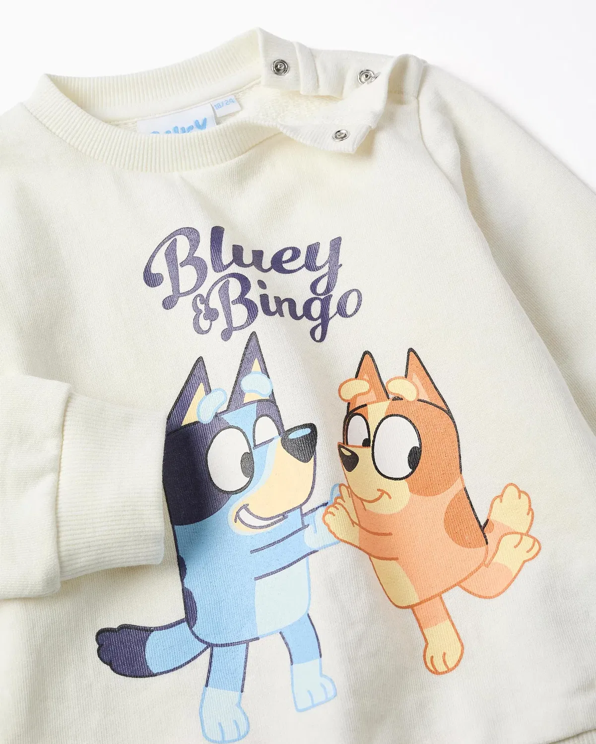 Детский спортивный костюм для мальчиков с принтом Bluey Zippy, Azul Marino — фото 3
