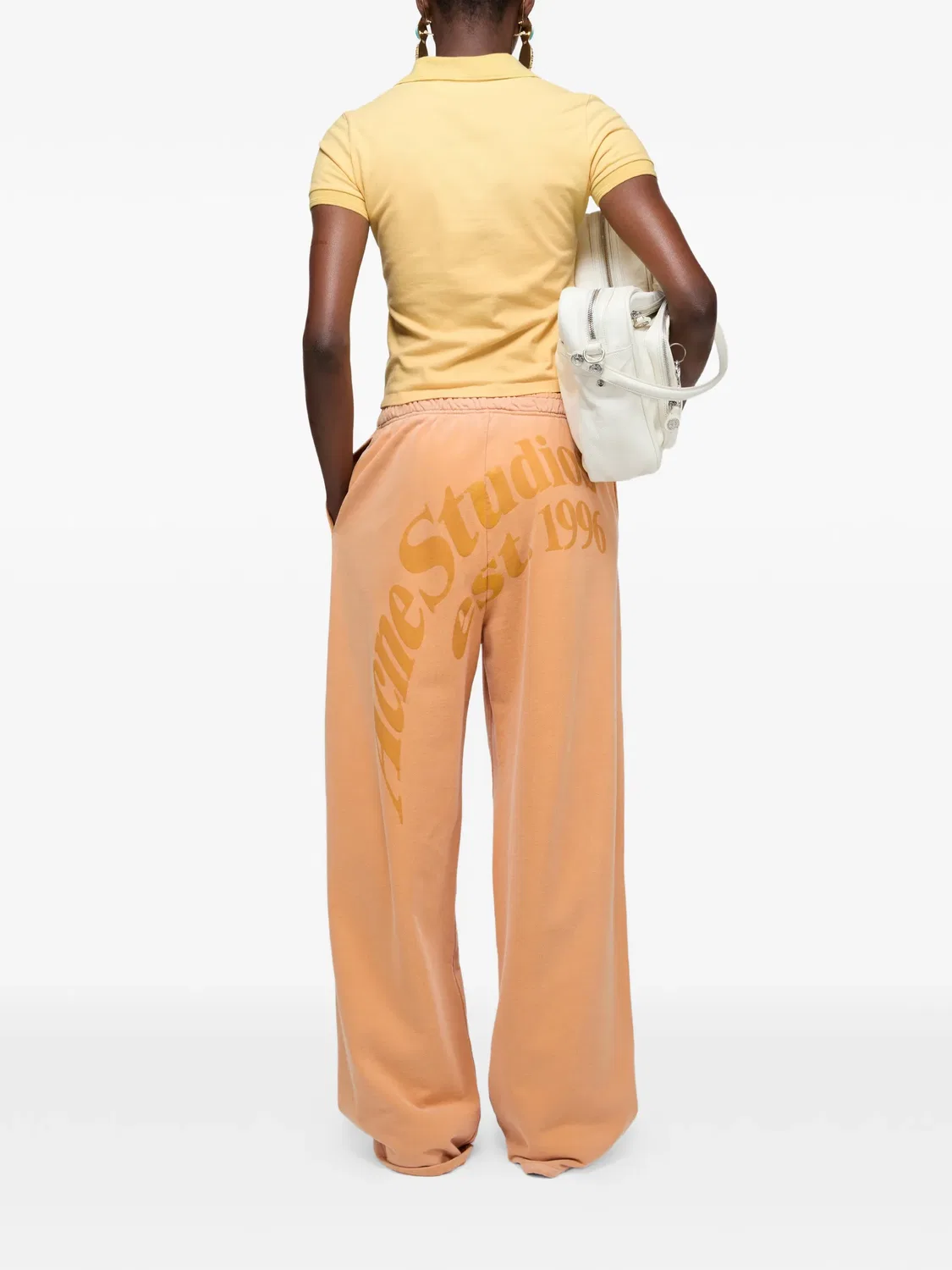 Acne Studios Поло с логотипом - желтый — фото 3