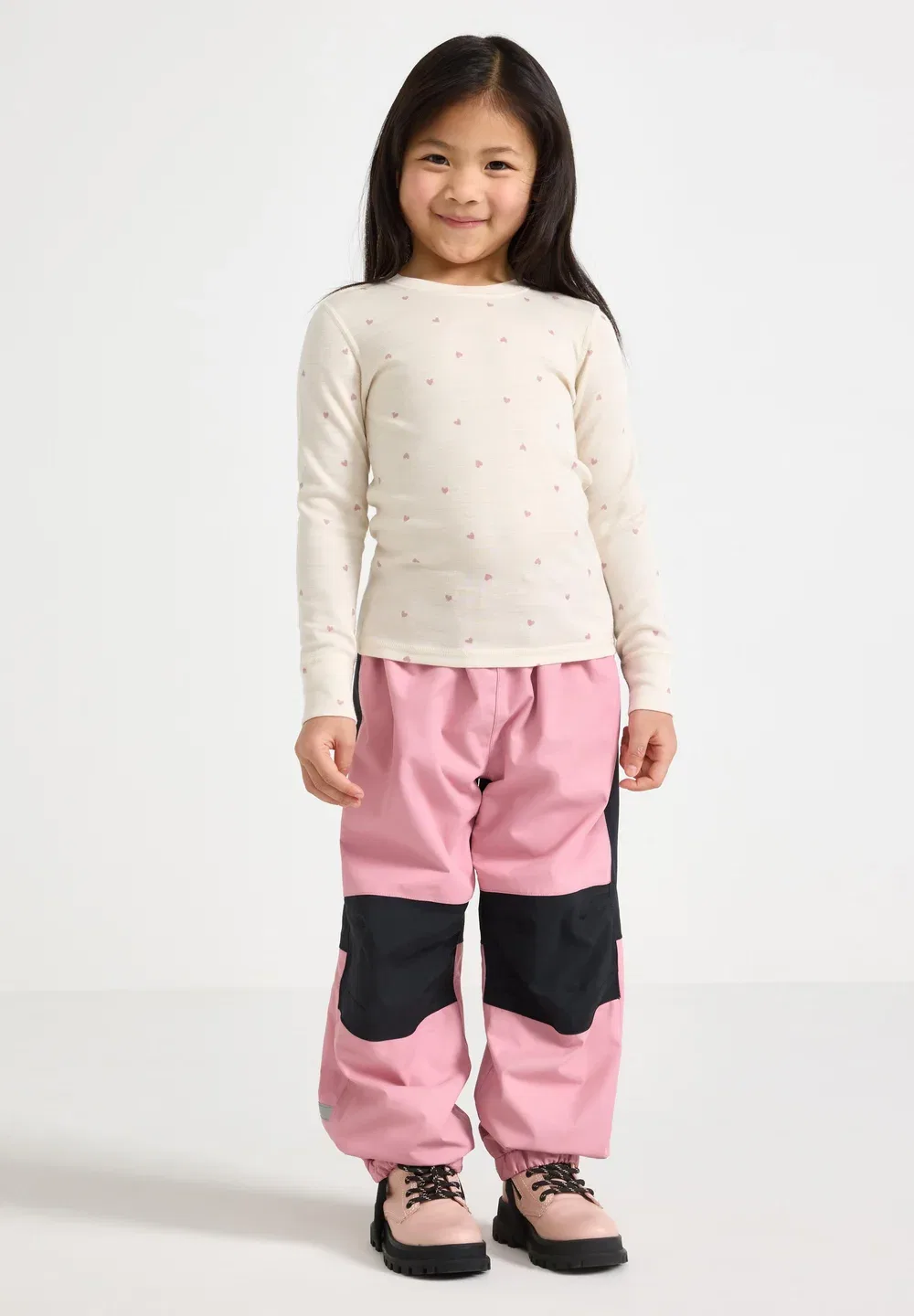 Водонепроницаемая верхняя одежда - дождевые брюки Lindex, Dark Dusty Pink — фото 2