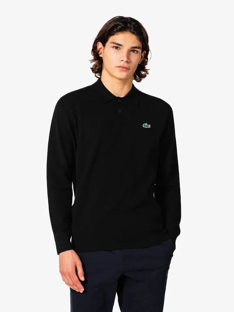 Свитер мужской Lacoste, классический, синий