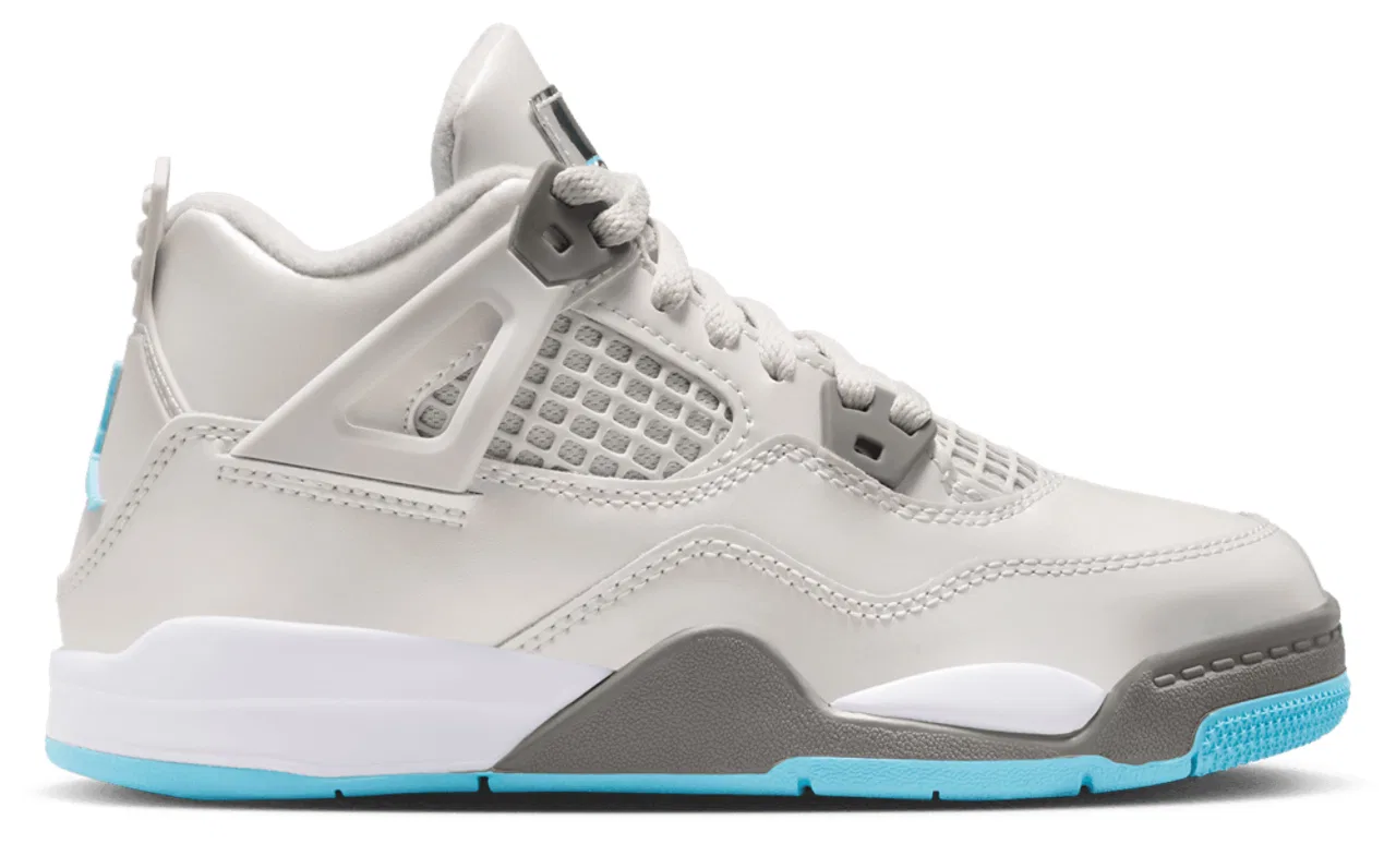 Кеды для мальчиков Retro 4 Jordan, цвет Photon Dust/Blue Chill/Flat Pewter
