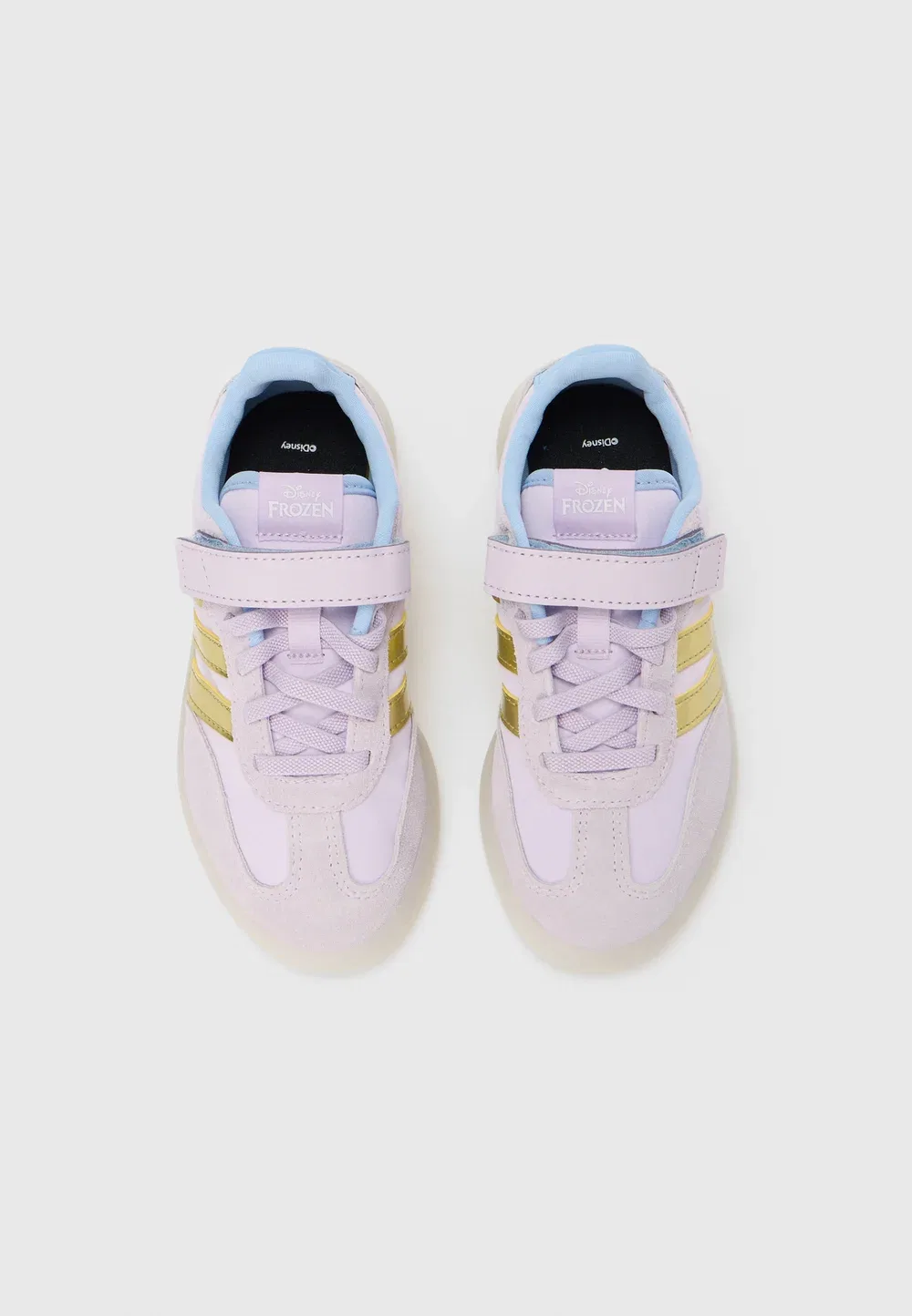 Barreda decode elsa унисекс - тренировочные кроссовки Adidas Performance, Lilac/Gold-Coloured/Glow Blue — фото 4