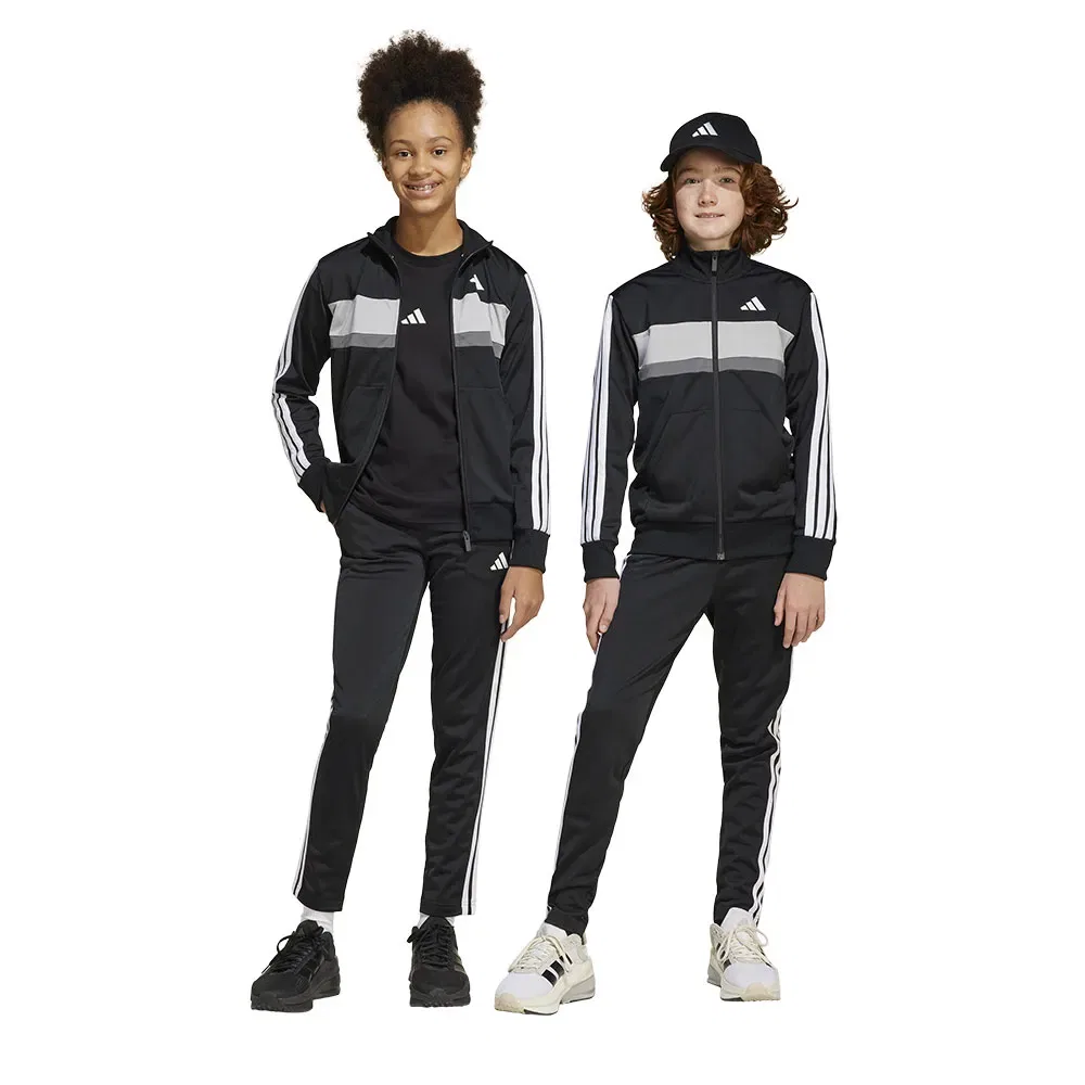 Спортивный костюм Tiberio 3 Stripes Tricot Adidas, черный