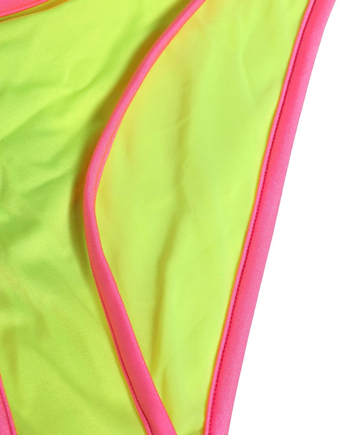 Плавки бикини с цветным блоком Bikini Bottom Dolce & Gabbana, Yellow Pink — фото 3