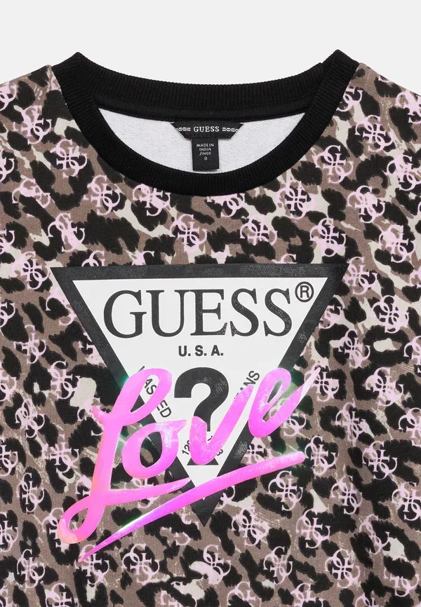 Детская/Подростковая толстовка миди для активного отдыха Guess, розовый — фото 4