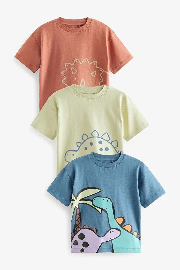 Детский комплект футболок для мальчиков с принтом Next Baby, Multicolor