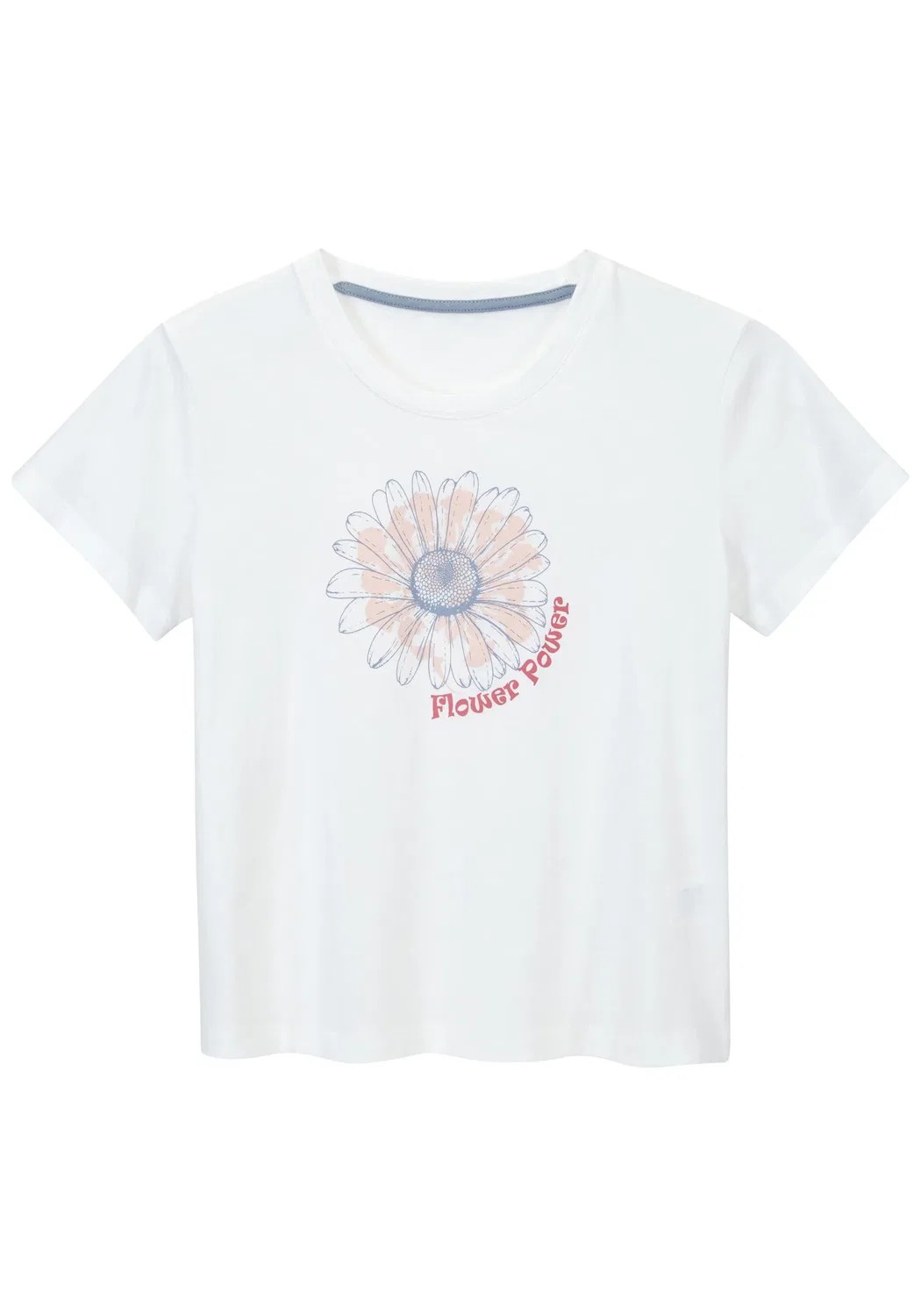 Детская пижама с цветочным принтом Petite Fleur Kids, White/Rose/Blue — фото 2