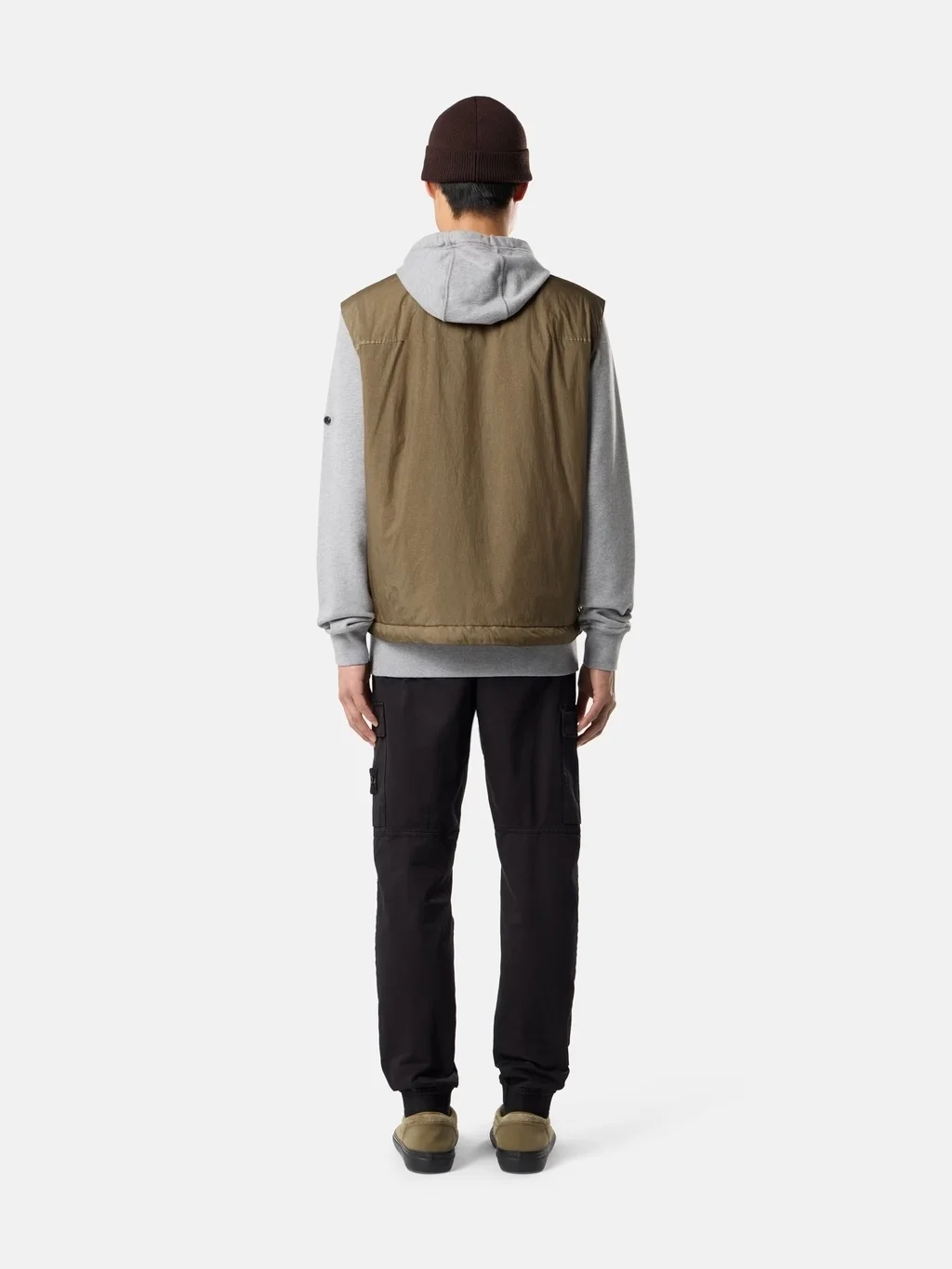 Мужские брюки-джоггеры Stone Island Regular-tapered-fit With Elastic Waist, черный — фото 3