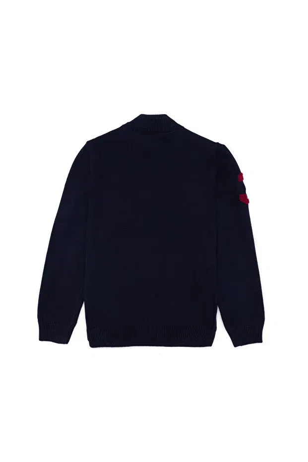 Детский вязаное кардиган на молнии для мальчиков U.S. Polo Assn., Navy Blue — фото 2