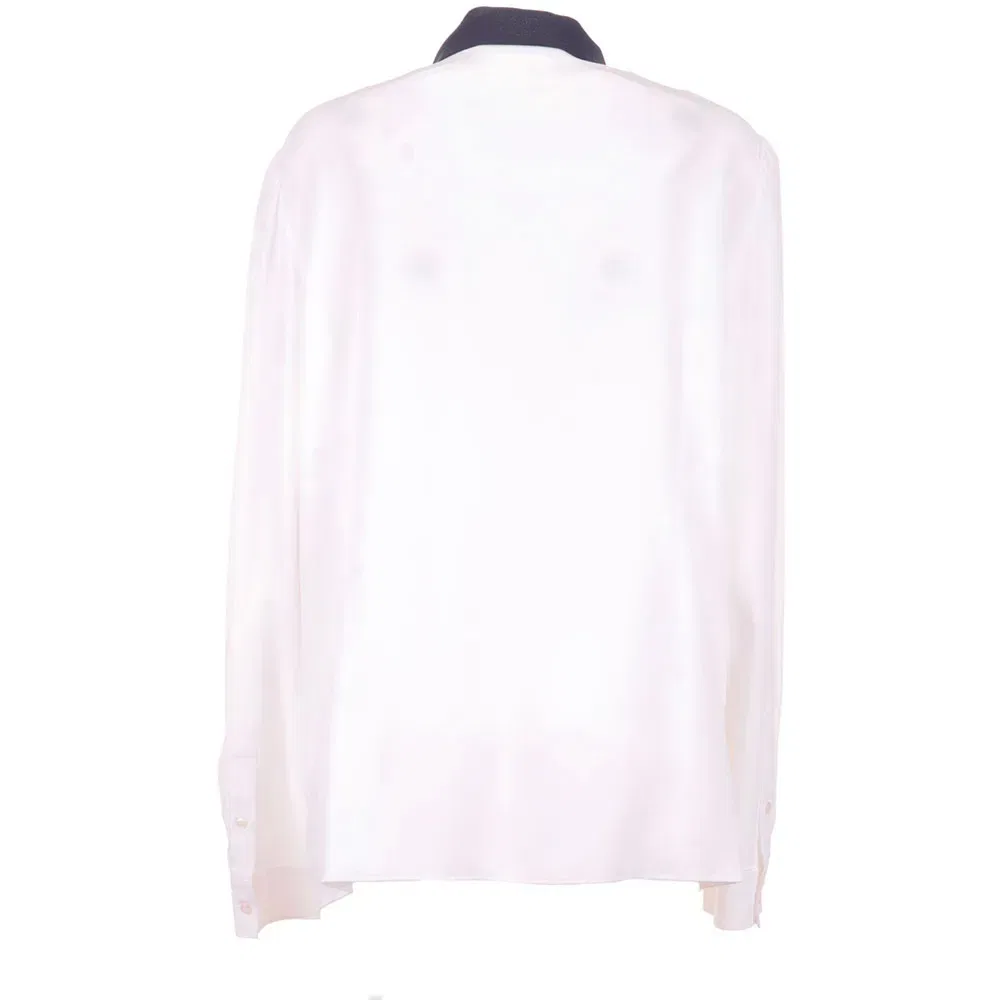 Женская рубашка с длинным рукавом и бантом Dolce & gabbana, White — фото 2