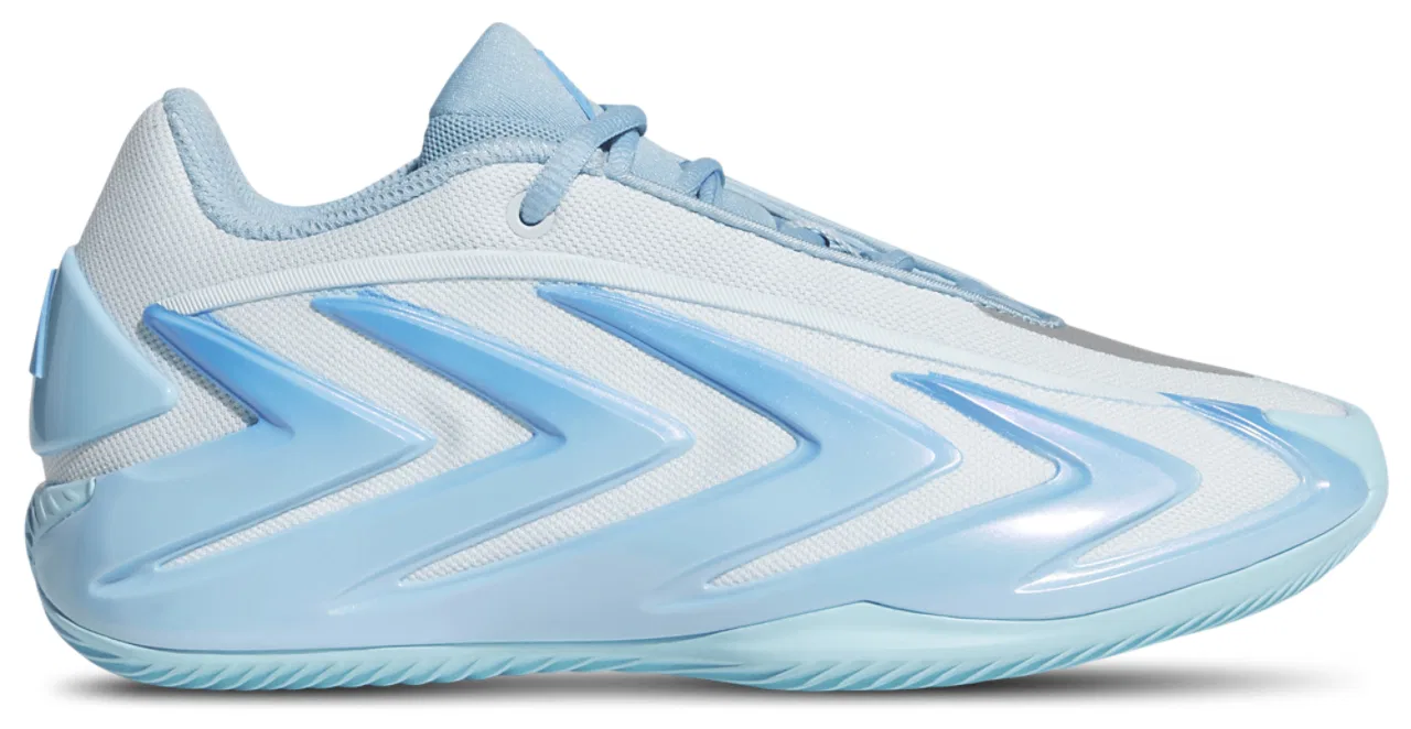 Детские баскетбольные кроссовки для мальчиков с амортизацией LightstrikePro Anthony Edwards 3 Adidas, Tech Grey Metallic/Sky Tint/Bliss Blue