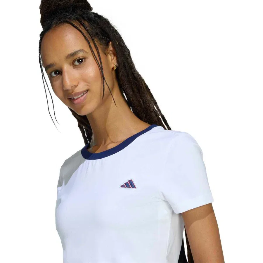 Футболка с круглым вырезом Col Icon Baby adidas, Белый — фото 2