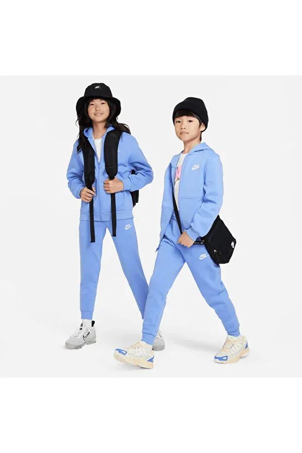 Детский спортивный костюм для девочек с флисом Sportswear Club Nike, Blue