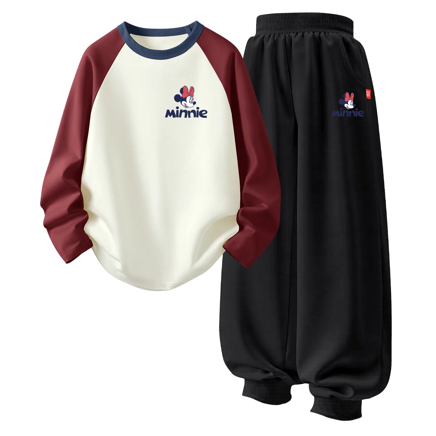Детский спортивный комплект с круглым вырезом Diyouya Minnie K Hidden Red+Diyouya Elegant Minnie K Black, Disney, Diyouya Minnie K Hidden Red+Diyouya Elegant Minnie K Black