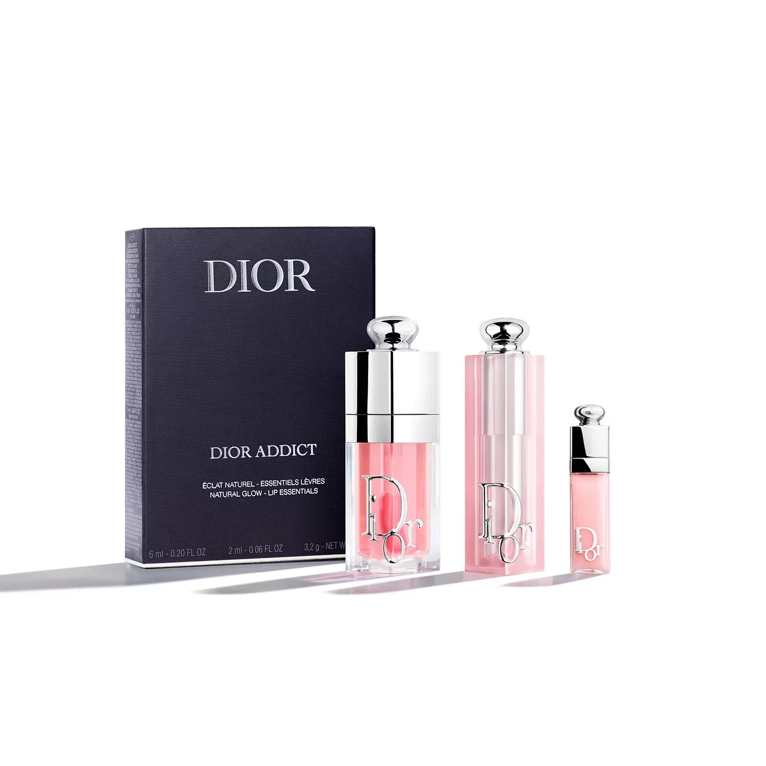 Набор для губ Dior Addict Duo: бальзам, масло, мини-блеск, 3,2 г + 6 мл + 2 мл, DIOR