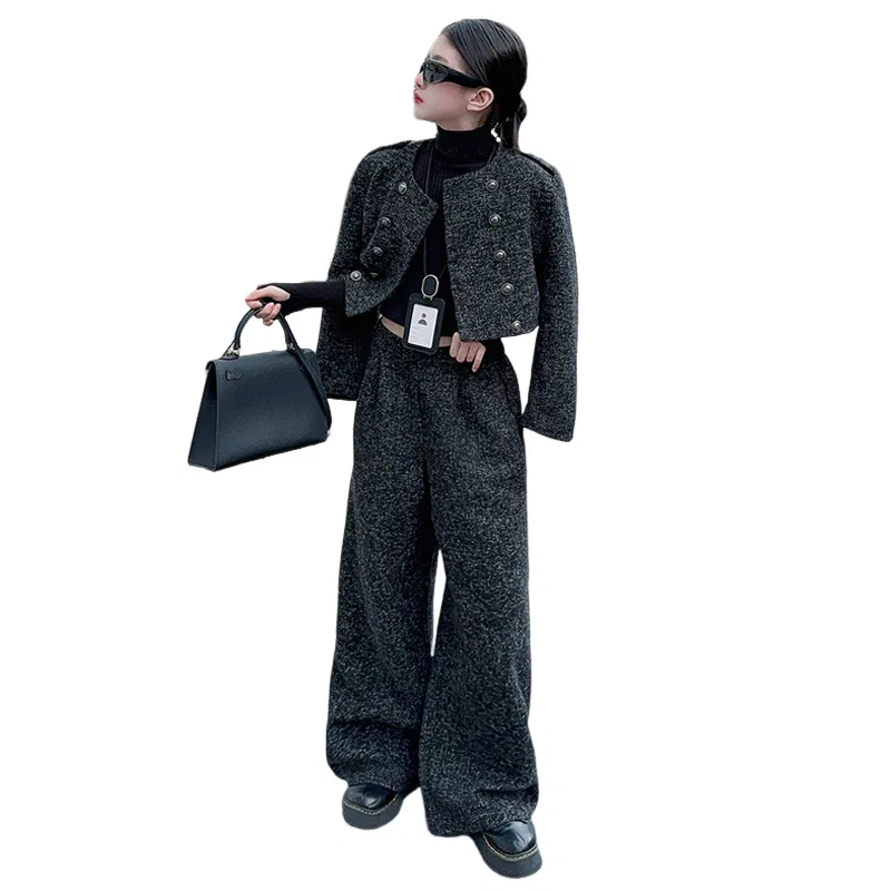 Детский спортивный комплект из футера Lanza, Black