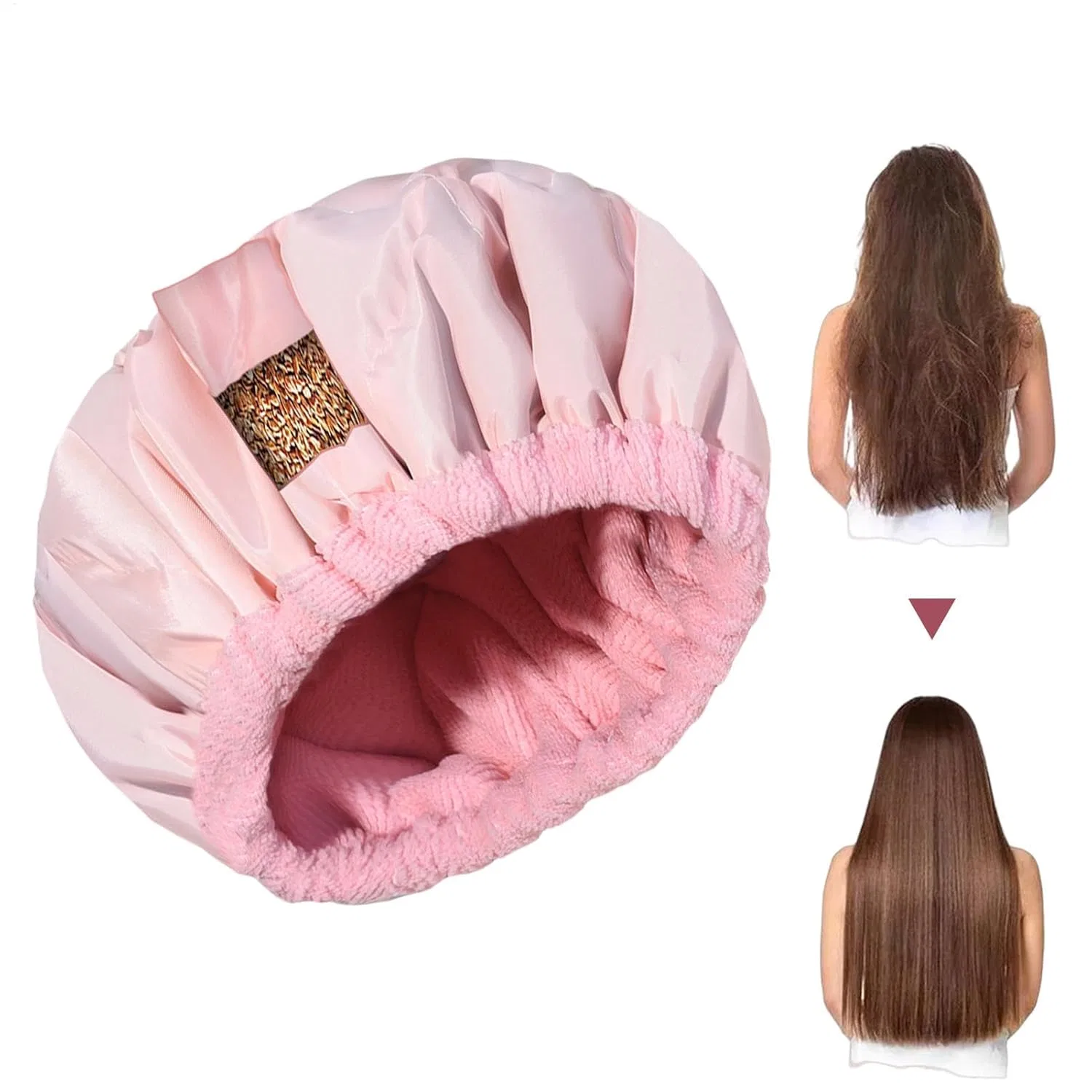 Шапочка для душа с подогревом, Generic, 10 шт, 27 см, Pink